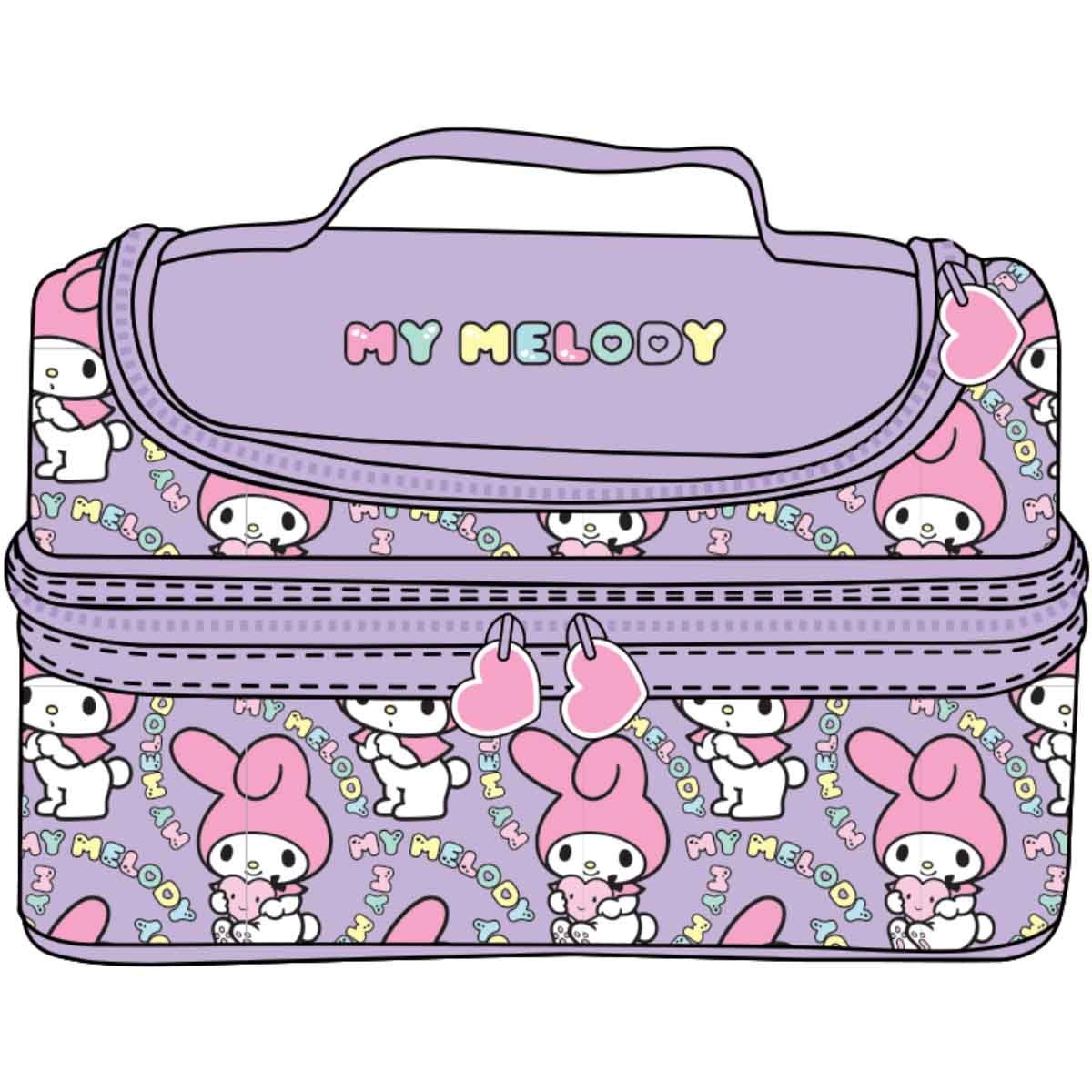 ماي ميلودي مجموعة حقيبة ظهر 4 في 1 مع زجاجة ومقلمة وحقيبة غداء