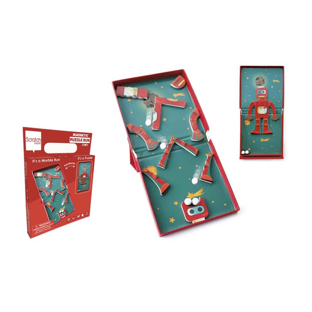 سكراتش يوروب لغز مغناطيسي روبوت مكوّن من 11 قطعة، للجنسين، من عمر 3 إلى 4 سنوات