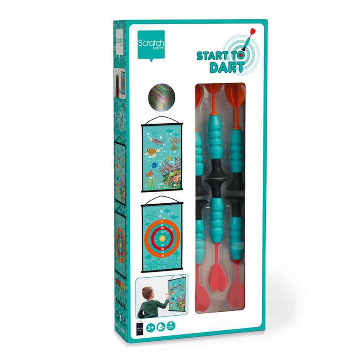 Scratch Europe Coral Reef Magnetic Dart Board with Darts Unisex, 5-7 Years