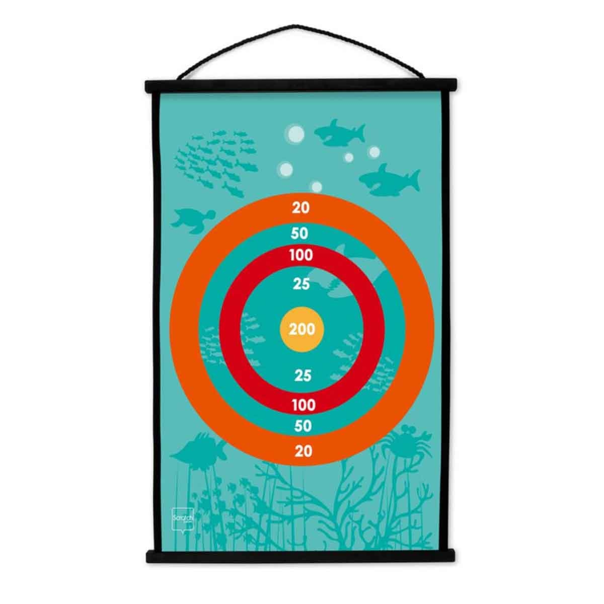 Scratch Europe Coral Reef Magnetic Dart Board with Darts Unisex, 5-7 Years