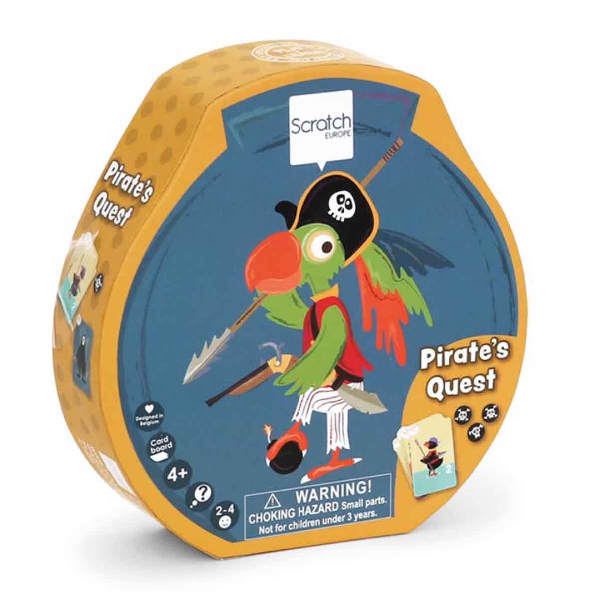 Scratch Europe Pirate'S Quest with 3 Different Games Unisex, 3-4 Years
