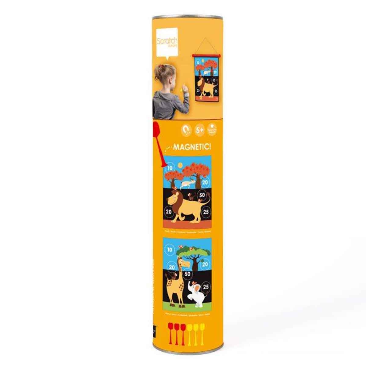 Scratch Europe Safari Magnetic Dart Board with Darts Unisex, 5-7 Years