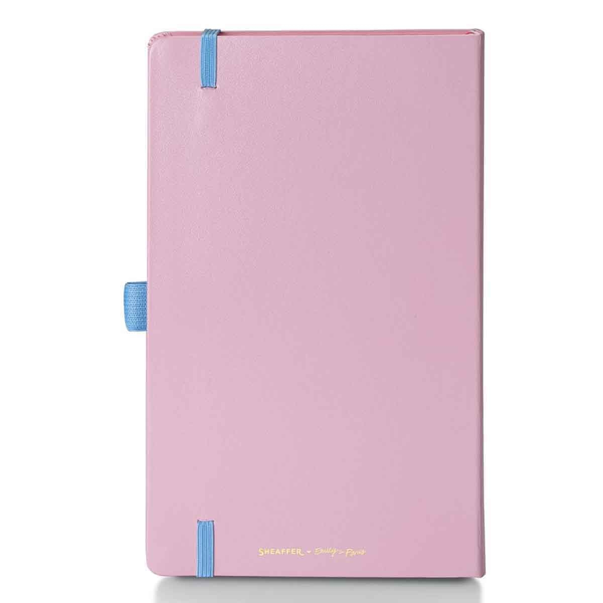 شيفر إي آي بي دفتر متوسط 90 جم مناسب للحبر باللون الوردي بنقش برج إيفل البارز