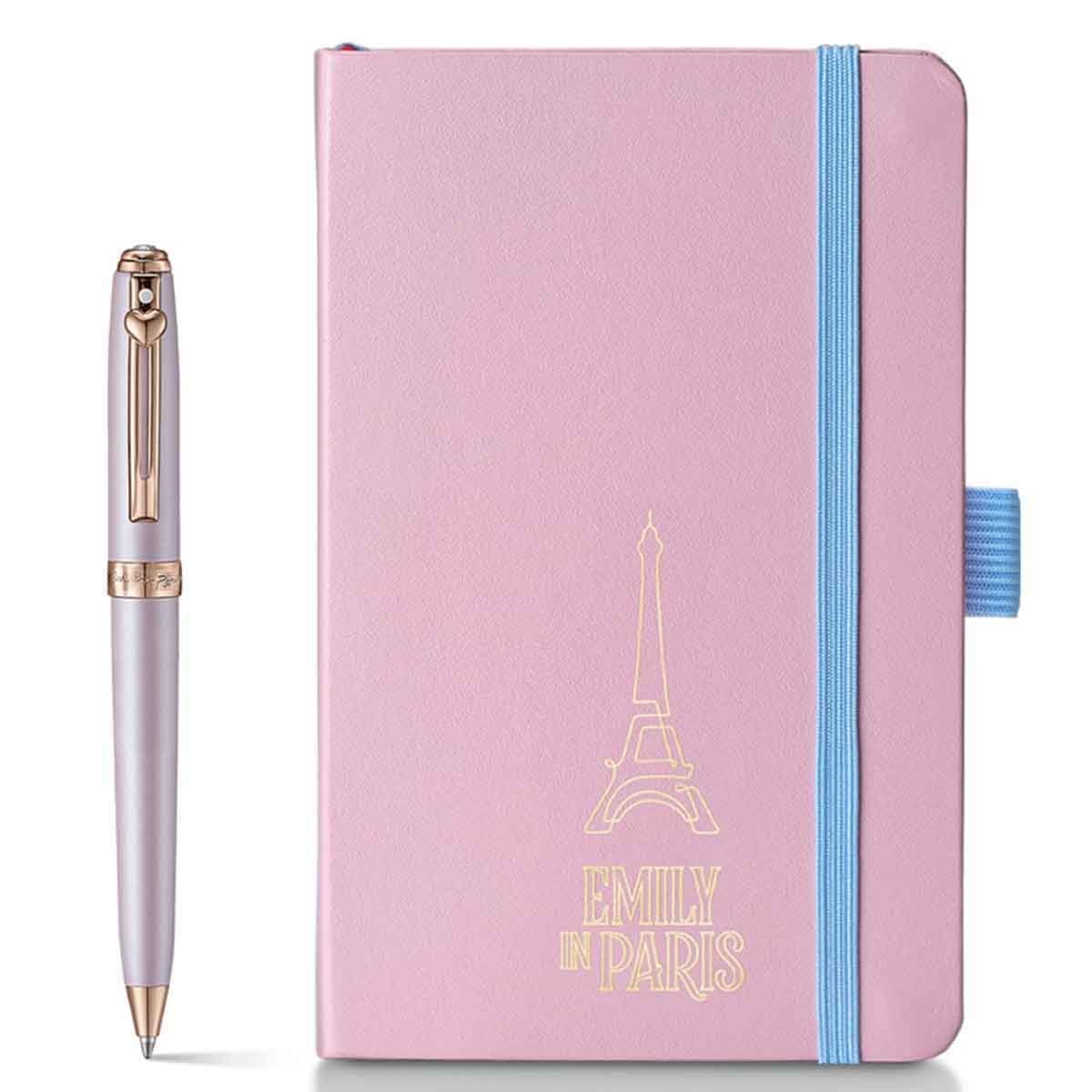 Sheaffer EIP Prelude Mini 9810 Pastel Pink Ballpoint Pen & Small Hardbound Notebook Gift Set