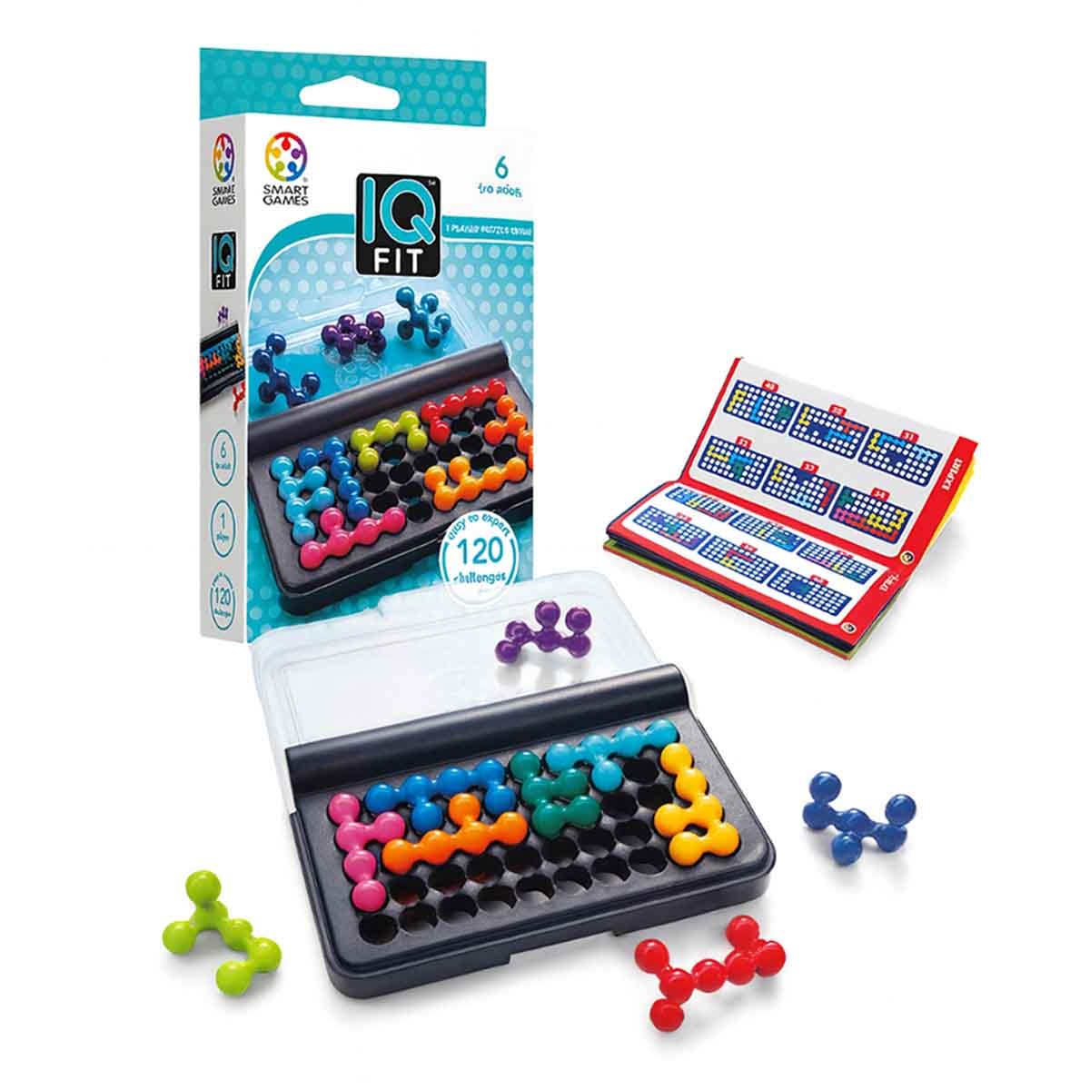 SmartGames IQ Fit Pocket Board Game Unisex, 5-7 Years
