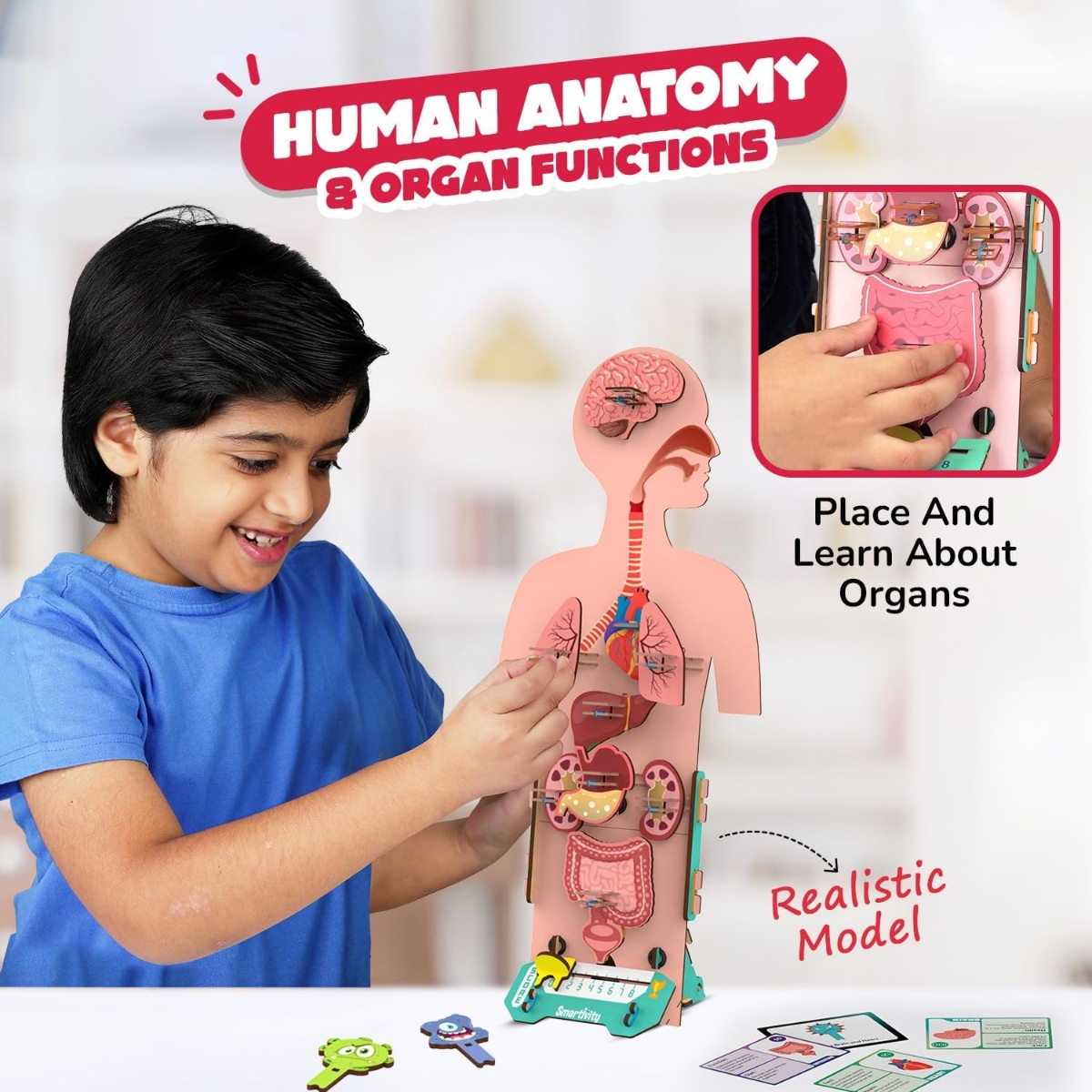 سمارتيفيتي مجموعة علوم جسم الإنسان للجنسين، 8-10 سنوات