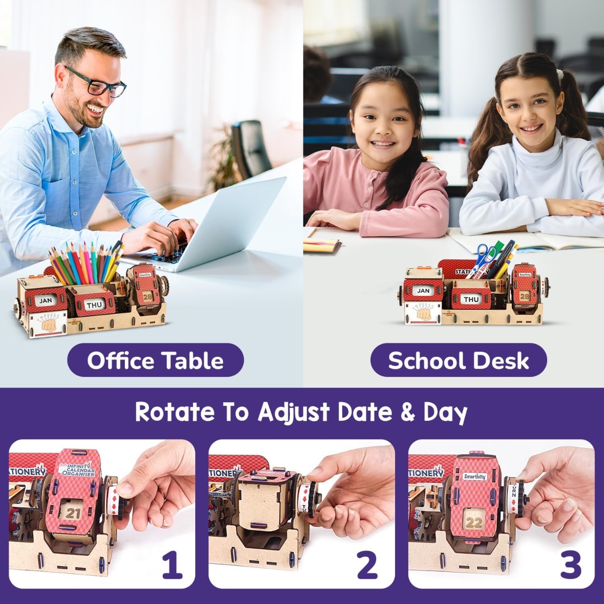 سمارتيفيتي منظم تقويم إنفينيتي للجنسين، 8-10 سنوات