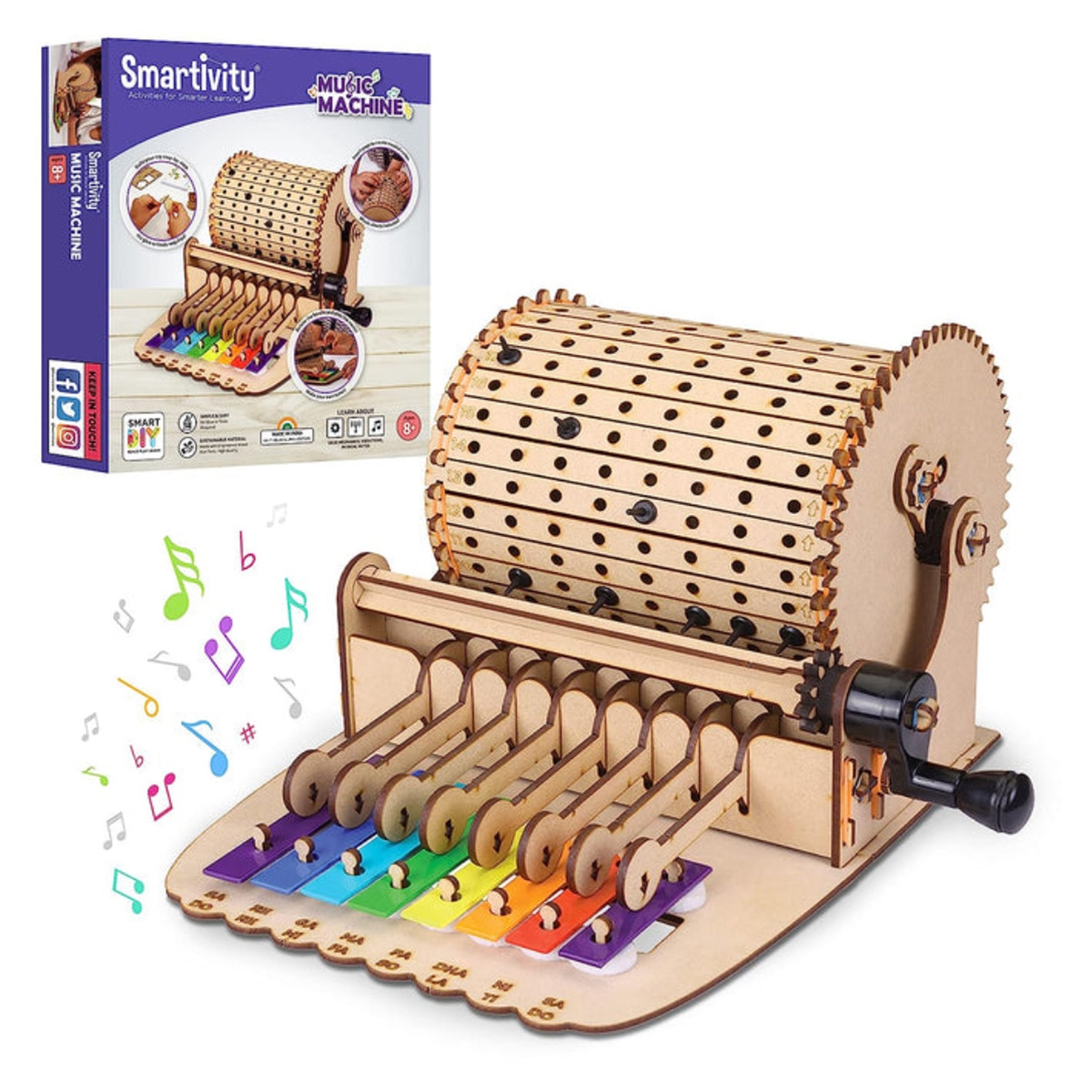 Smartivity Mechanical Music Machine Unisex, 8-10 Years