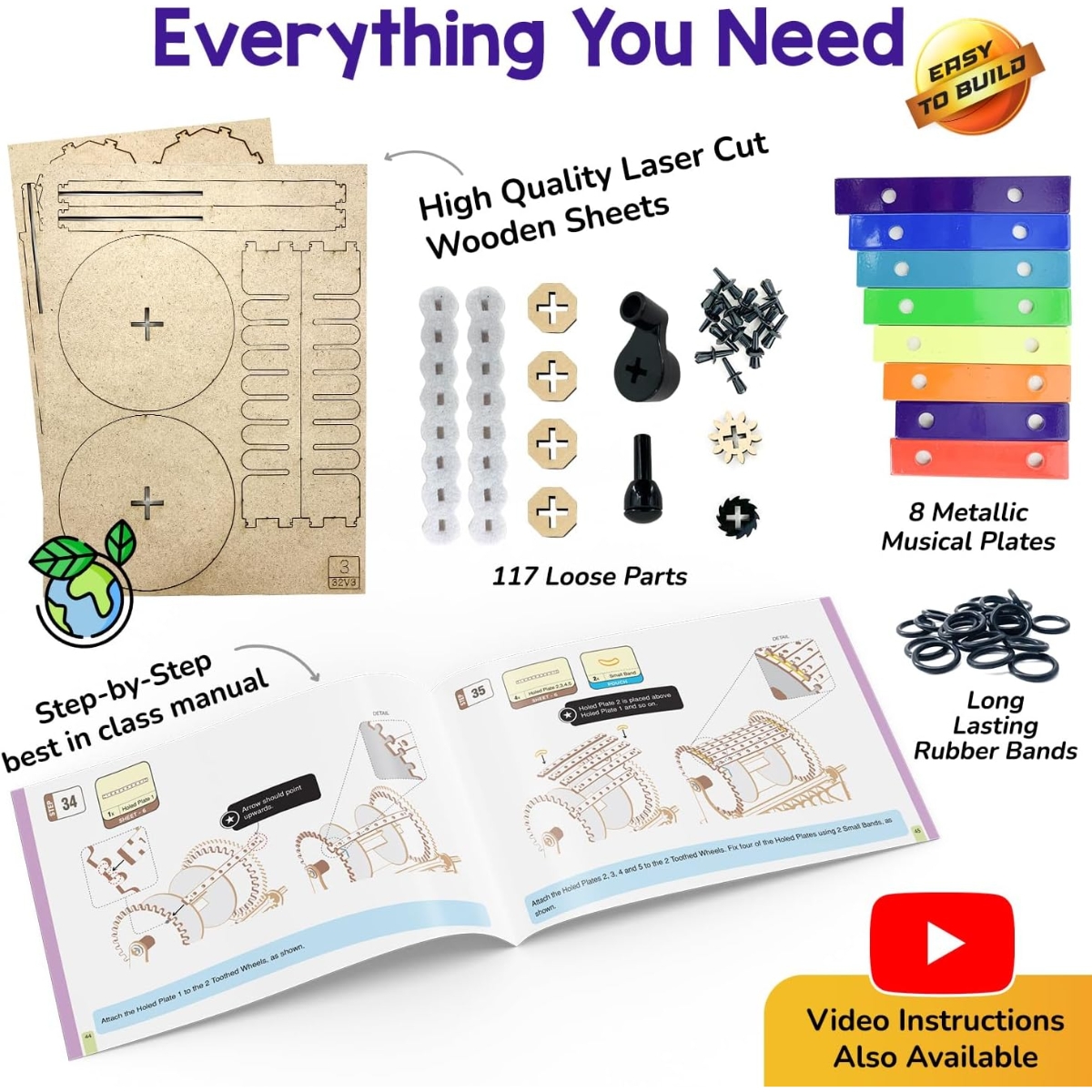 Smartivity Mechanical Music Machine Unisex, 8-10 Years