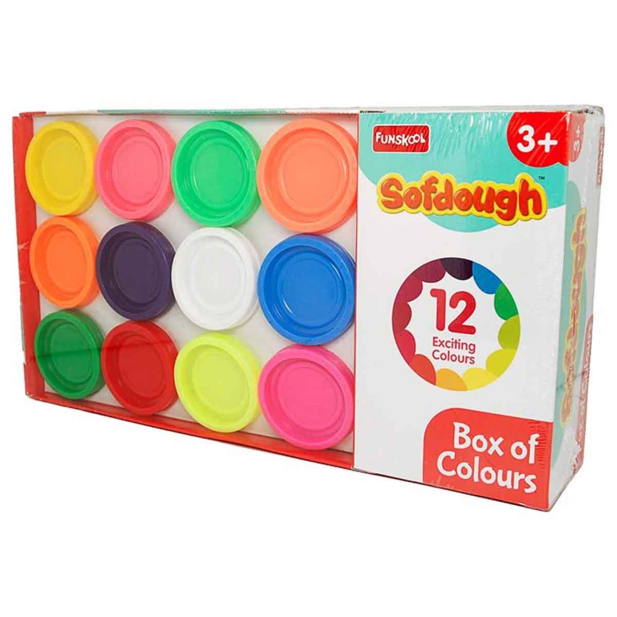 Sofdough Box of Colour Dough Set Unisex, 3-4 Years, Pack of 12