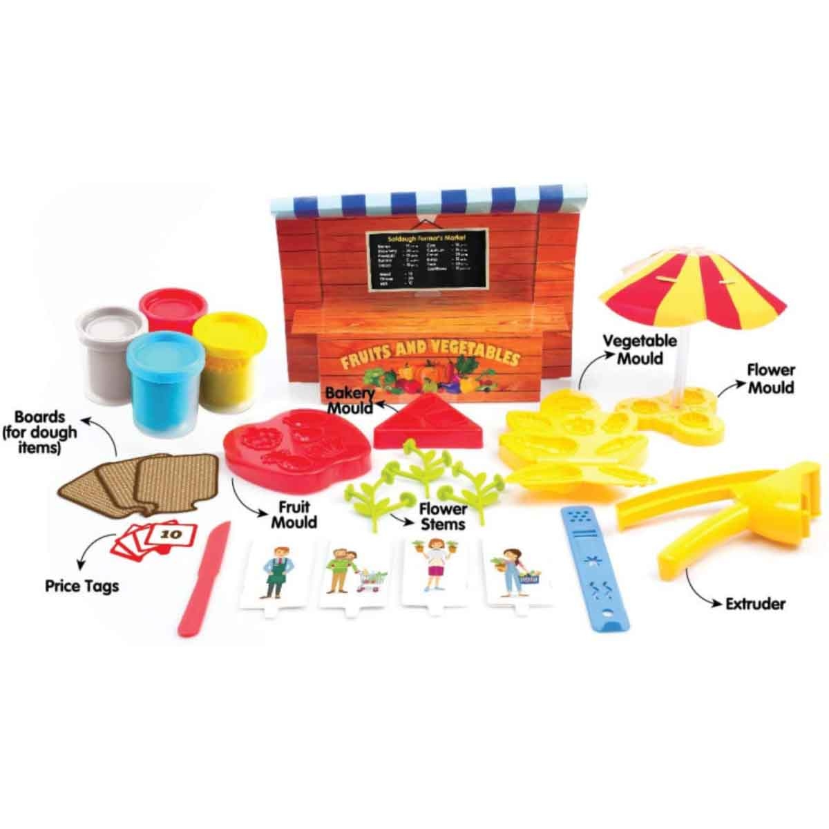 سوف دو مجموعة عجين سوق للأولاد والبنات عمر 3-4 سنوات