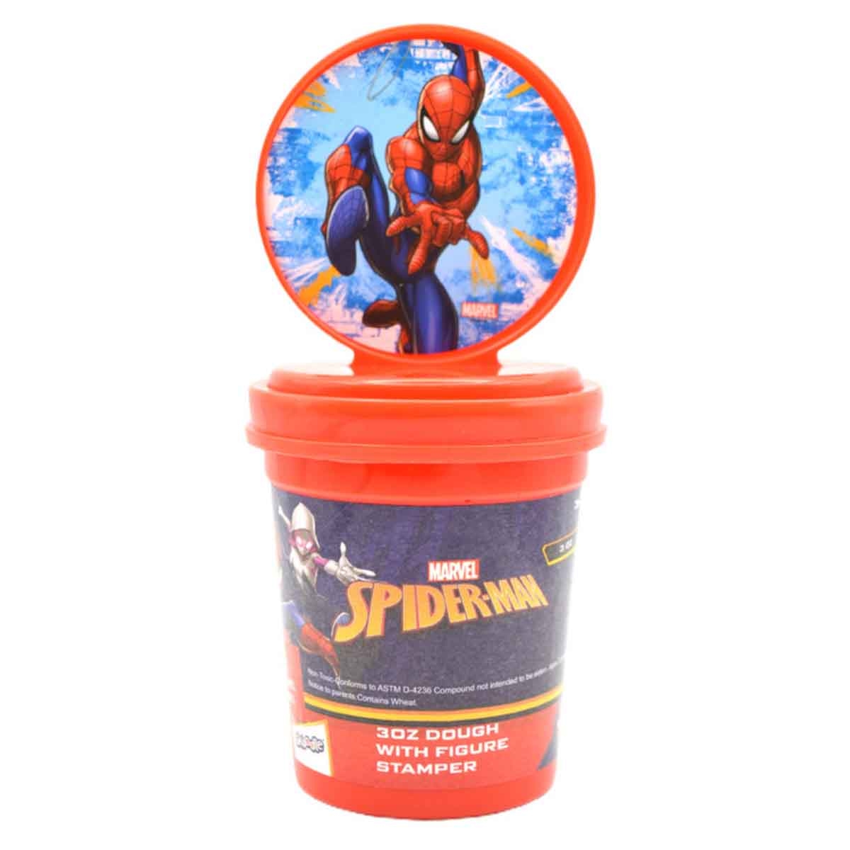 سبايدر مان عجينة 3 أونصات مع أداة طباعة شكل للأطفال بعمر 3-4 سنوات