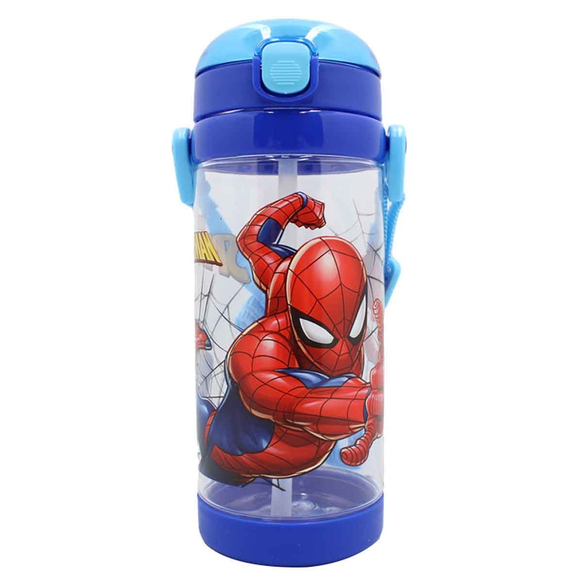 سبايدر مان زجاجة ماء مربعة فاخرة مضادة للتسرب سعة 500 مل