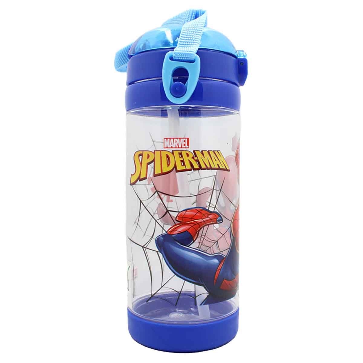 سبايدر مان زجاجة ماء مربعة فاخرة مضادة للتسرب سعة 500 مل