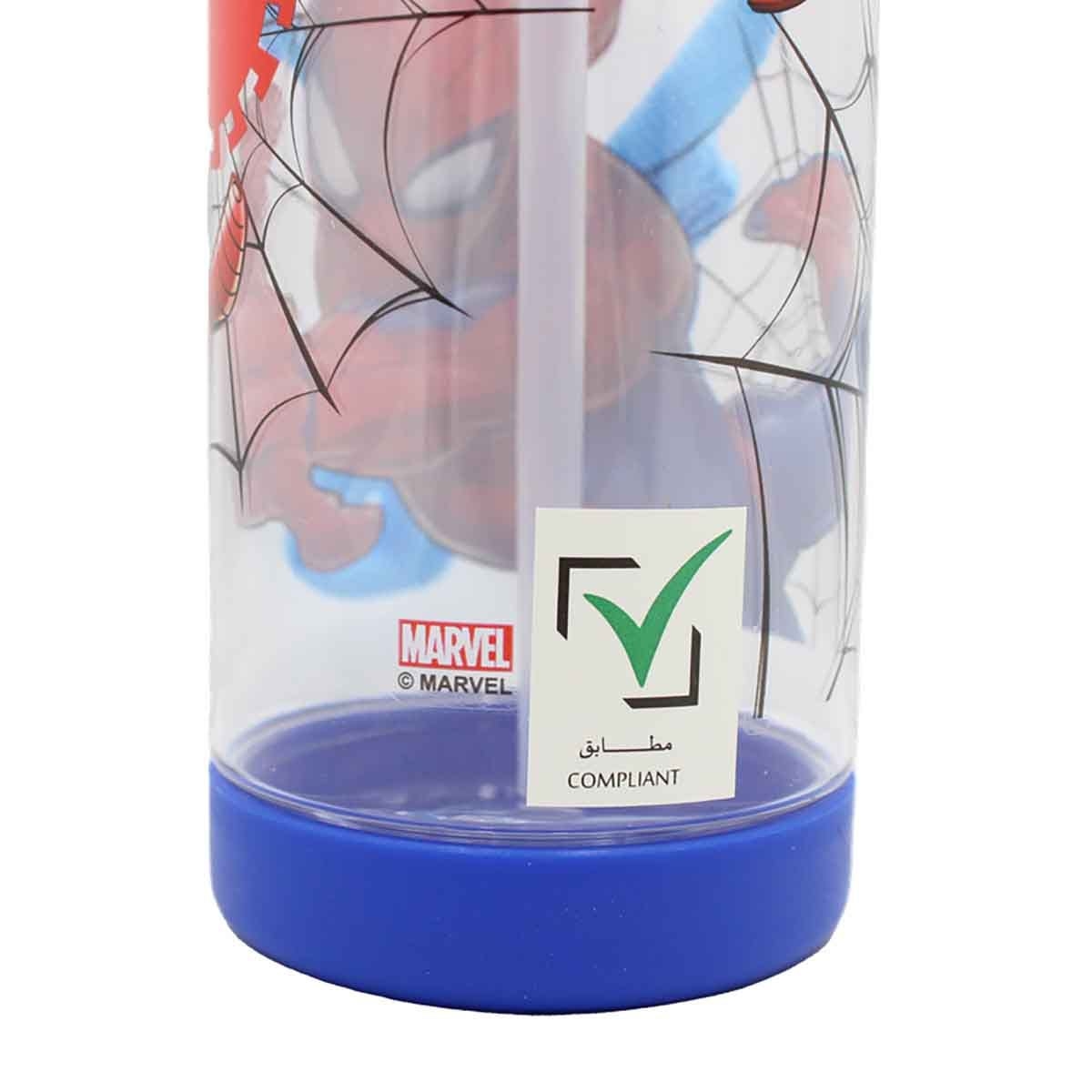 سبايدر مان زجاجة ماء مربعة فاخرة مضادة للتسرب سعة 500 مل