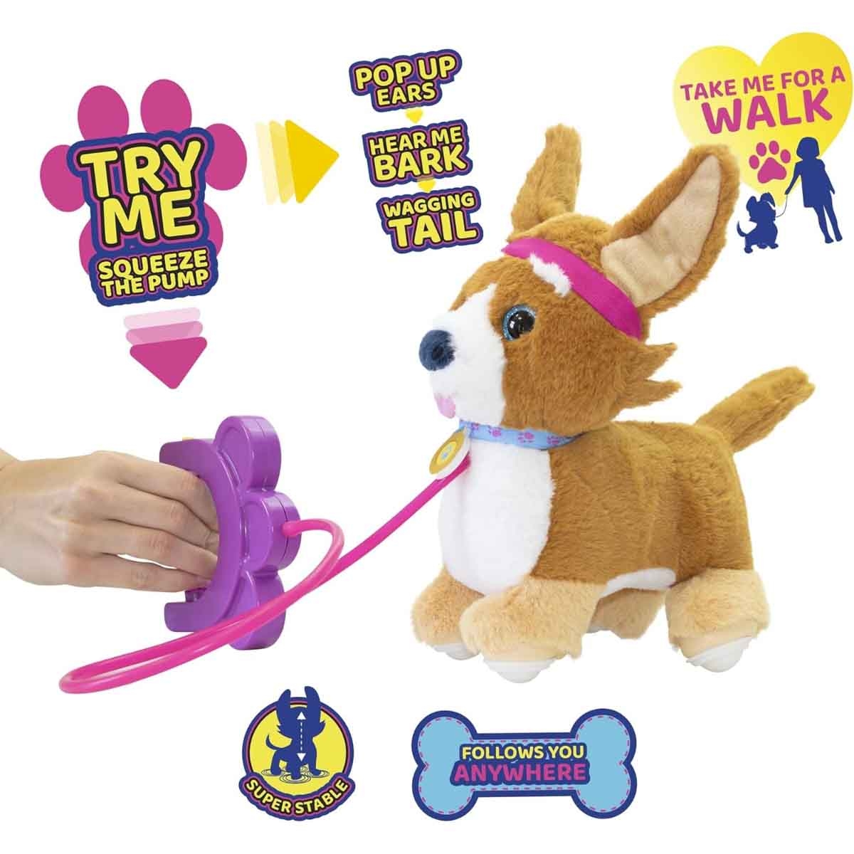 Sprint Pull-Along Corgi Puppy Plush Toddler, 0-2 Years