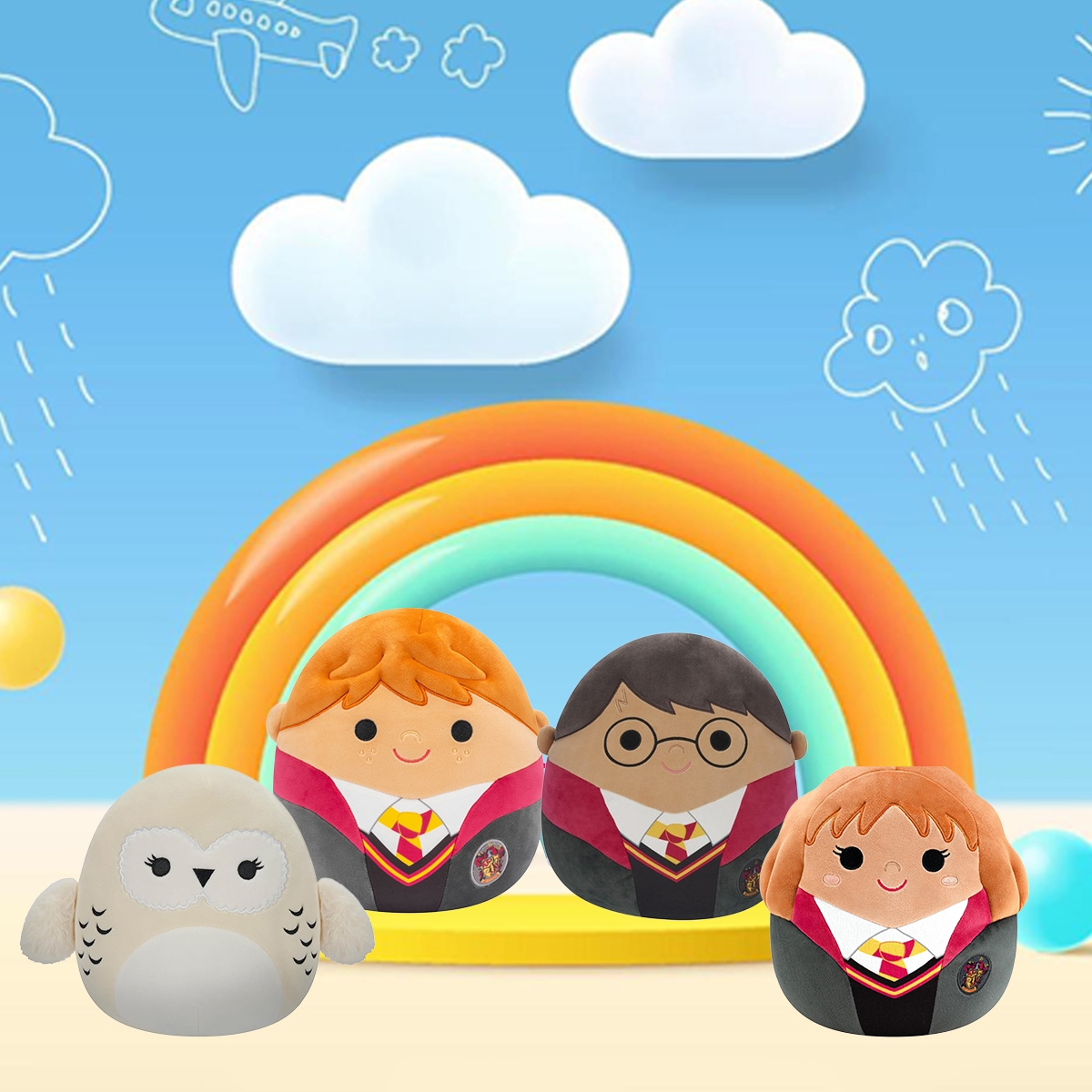 سكويشمالوز 16 إنش هاري بوتر دمية محشوة منوعة للجنسين، 3-4 سنوات