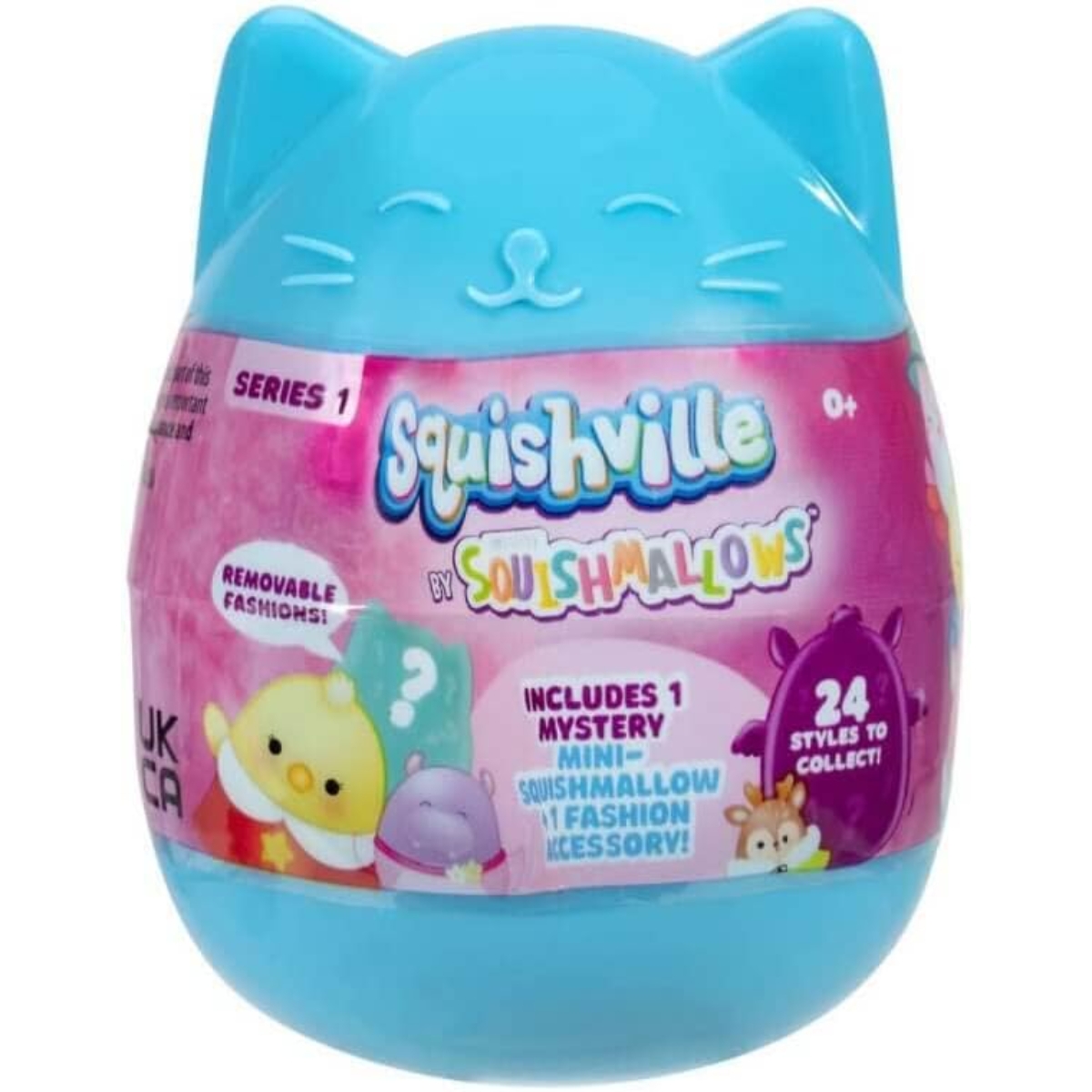 Squishmallows 2″ Squishville Mystery Mini Assorted Plush Toy Toddler, 0-2 Years, Pack of 4