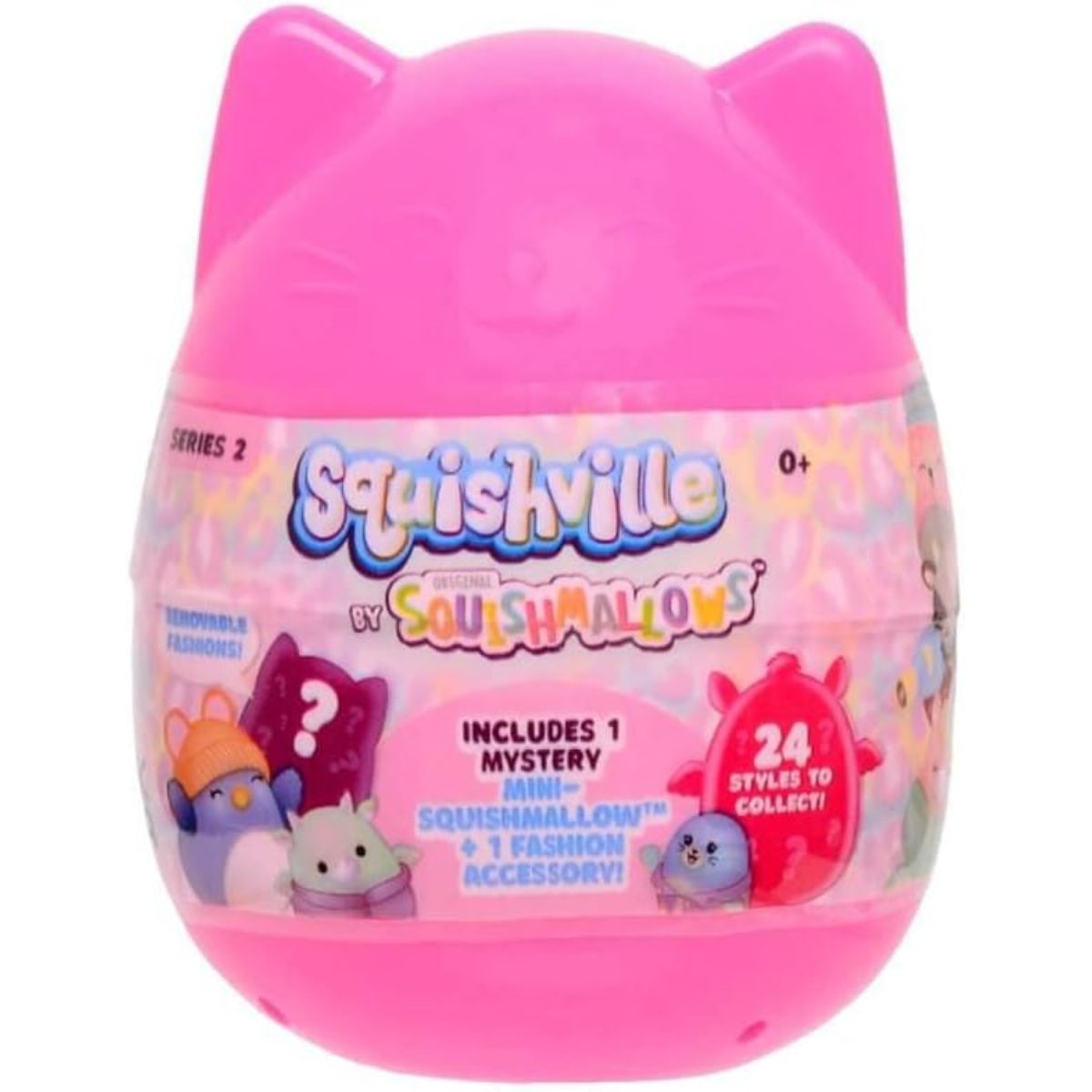 Squishmallows 2″ Squishville Mystery Mini Assorted Plush Toy Toddler, 0-2 Years, Pack of 4