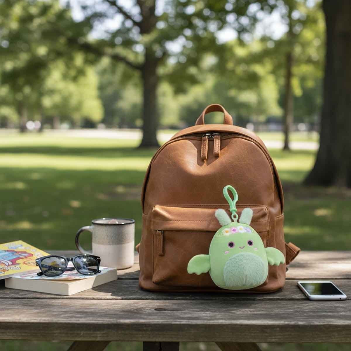 Squishmallows 3.5″ Tove the Mint Green Mothman Little Clip-On Plush Toy Unisex, 5-7 Years