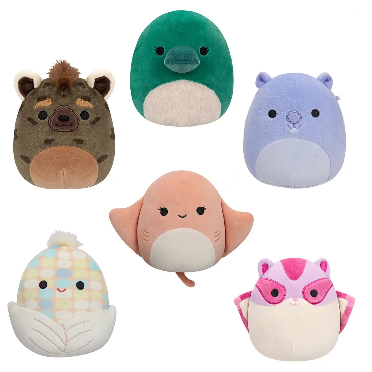 سكويشمالوز لعبة محشوة 5 إنش، عالية القابلية للجمع، متنوعة، للجنسين، من عمر 3 إلى 4 سنوات