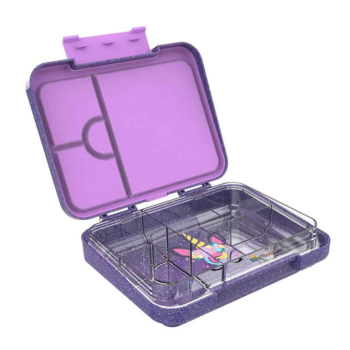 ستارمارز صندوق غداء بنتو لامع بتصميم وحيد القرن سعة 1195 مل للجنسين، من 3 إلى 4 سنوات