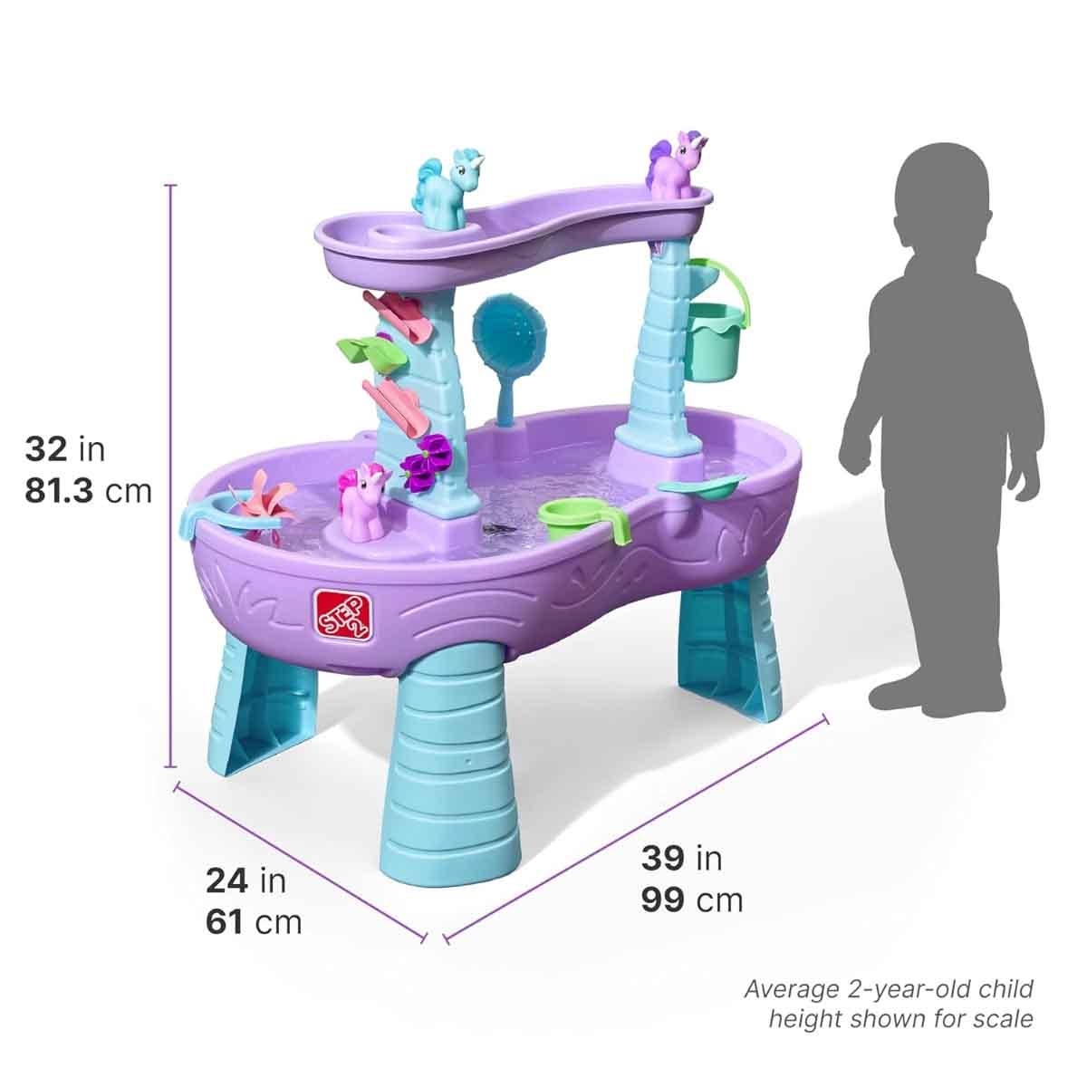Step2 Rain Showers & Unicorn Water Table Toddler, 0-2 Years