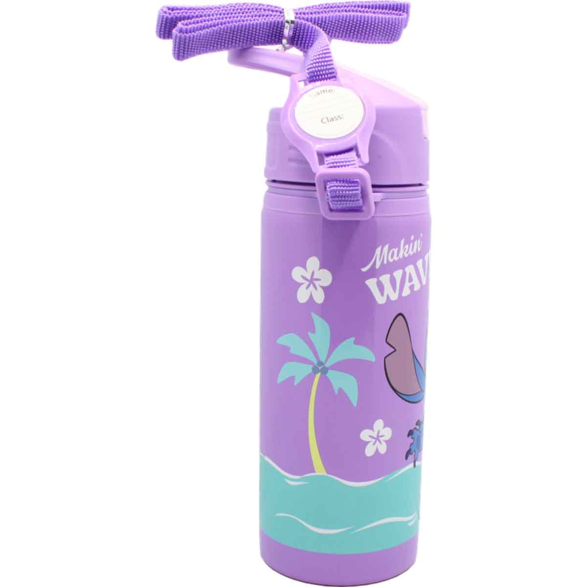 ستيتش زجاجة ماء ستانلس ستيل معزولة ومضادة للتسرب سعة 600 مل