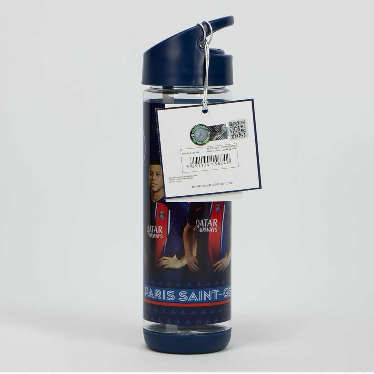 سنس زجاجة ماء بلاستيكية BTS باريس سان جيرمان للأولاد، 3-4 سنوات