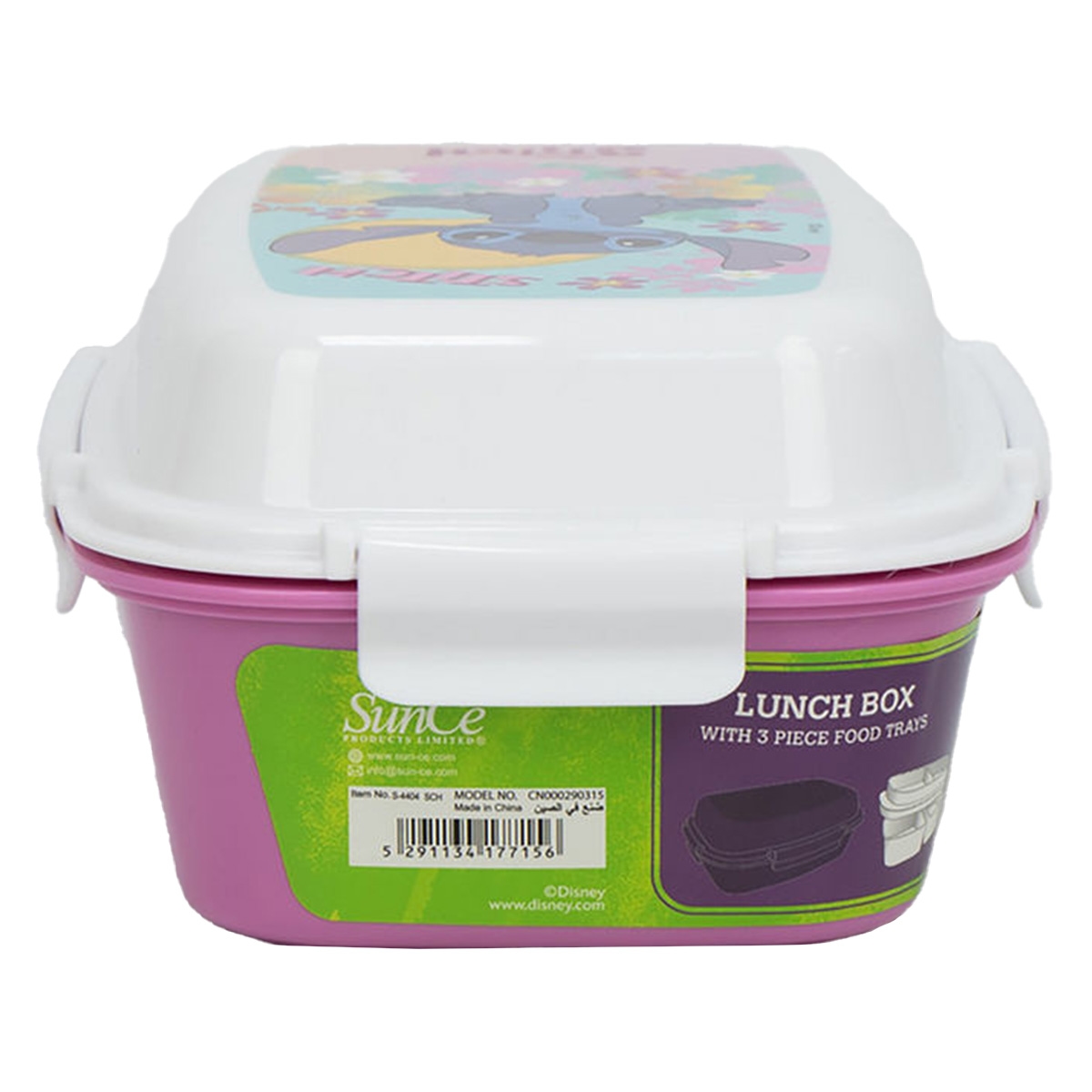 سنس بي تي اس علبة غداء ديزني ستيتش S-4404SCH للجنسين، 3-4 سنوات