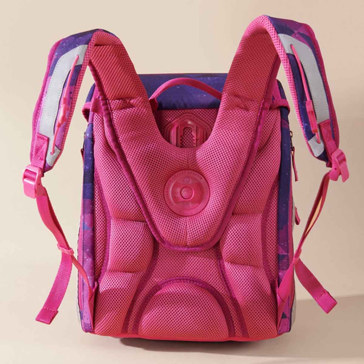 صنفينو حقيبة مدرسية مريحة باللون الوردي ميرميد