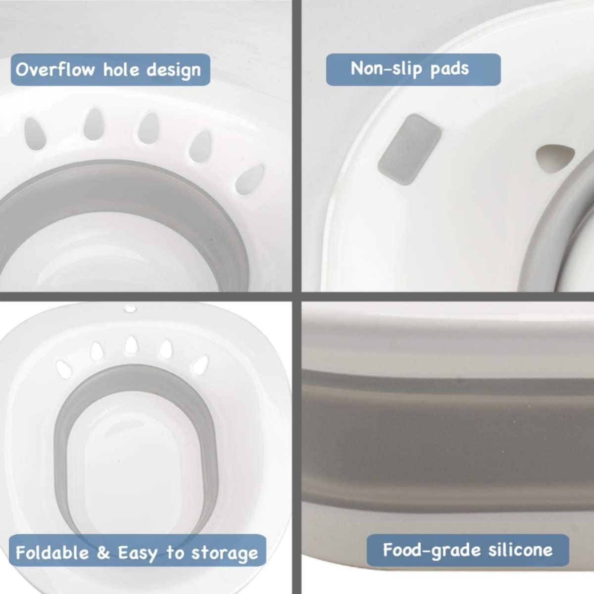 صنفينو حوض العناية بالمنطقة الحساسة بعد الولادة باللون الرمادي للأطفال من عمر 0 إلى 2 سنة