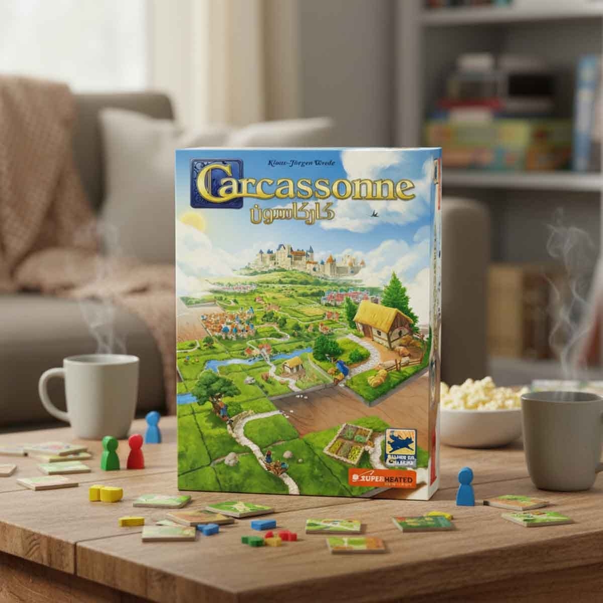 SuperHeated Neurons Carcassonne Board Game Unisex, 5-7 Years