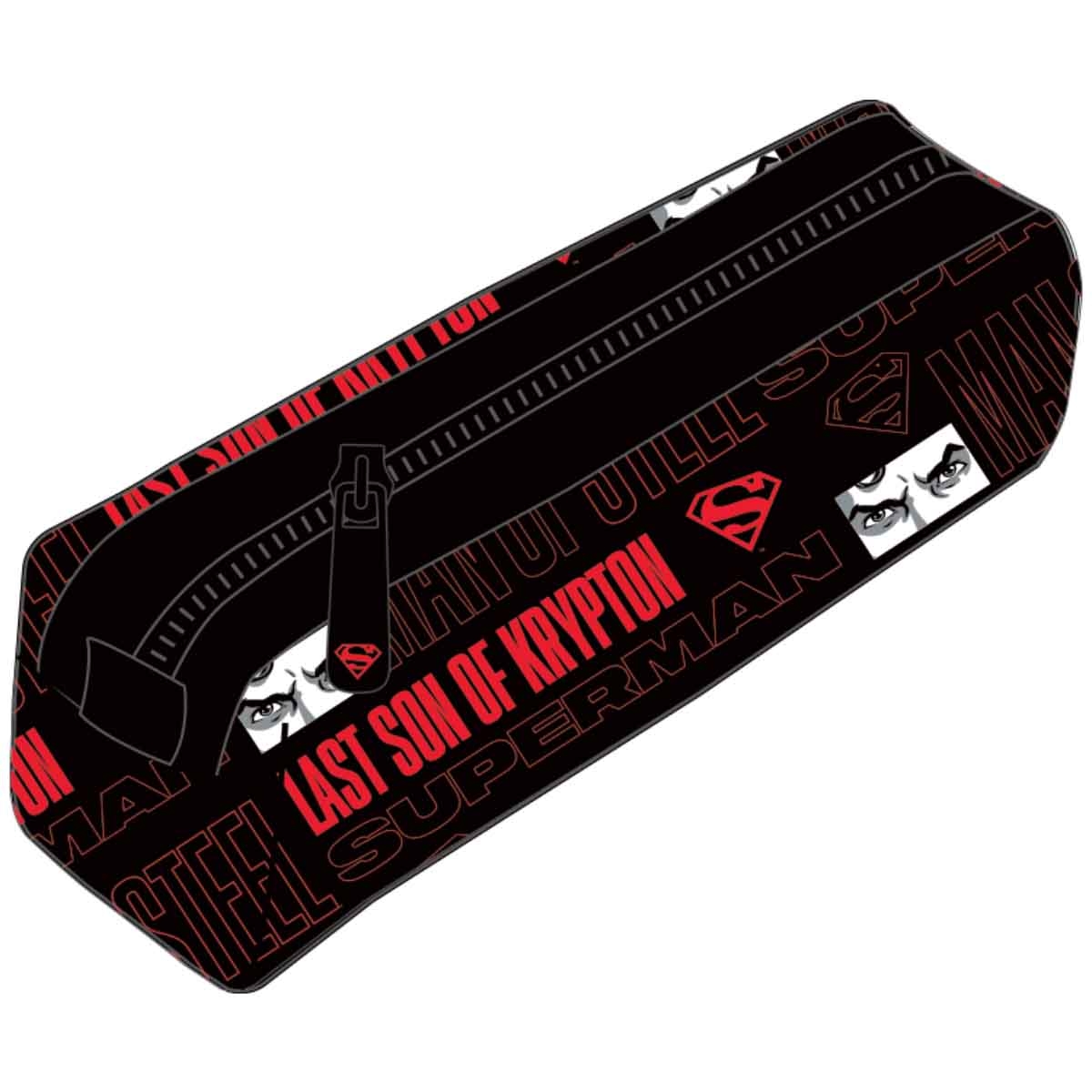 دي سي سوبرمان مجموعة حقيبة ظهر 4 في 1 مع حقيبة غداء معزولة ومقلمة وزجاجة ماء