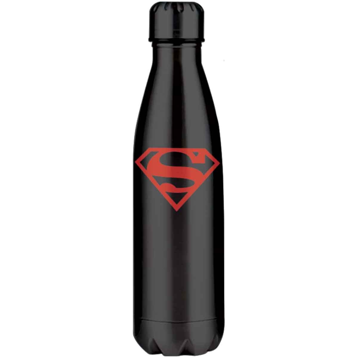 دي سي سوبرمان مجموعة حقيبة ظهر 4 في 1 مع حقيبة غداء معزولة ومقلمة وزجاجة ماء