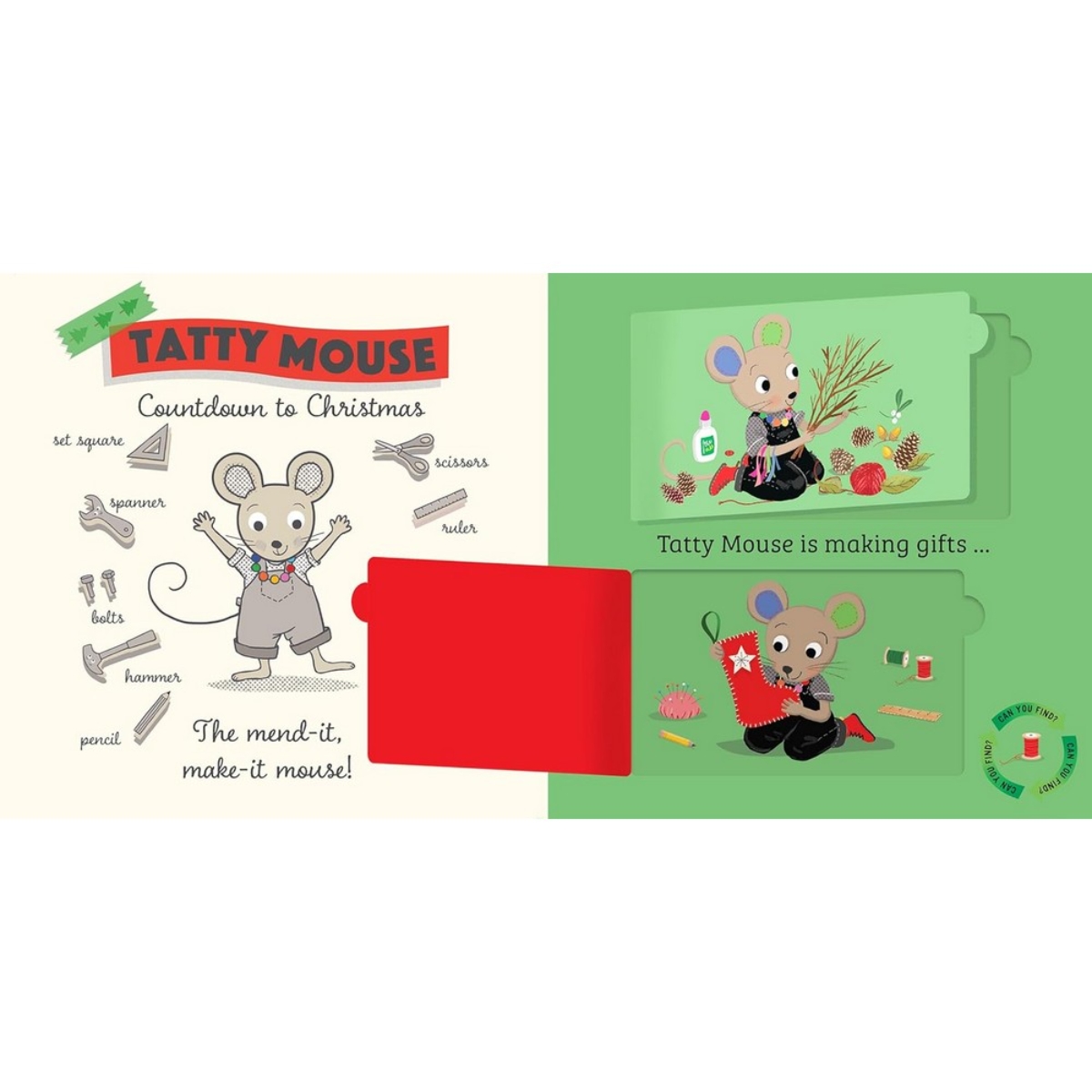 Tatty Mouse Christmas: كتاب احتفالي مع 4 صفحات قابلة للفتح من تأليف هيلاري روبنسون - 14 نوفمبر 2024