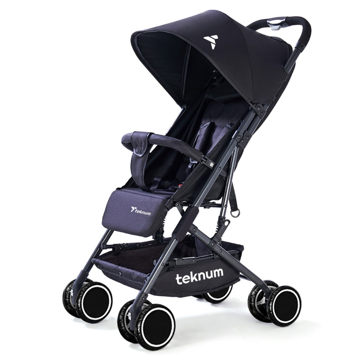 تيكنوم عربة يوغا خفيفة سوداء للرضع، 0-2 سنة