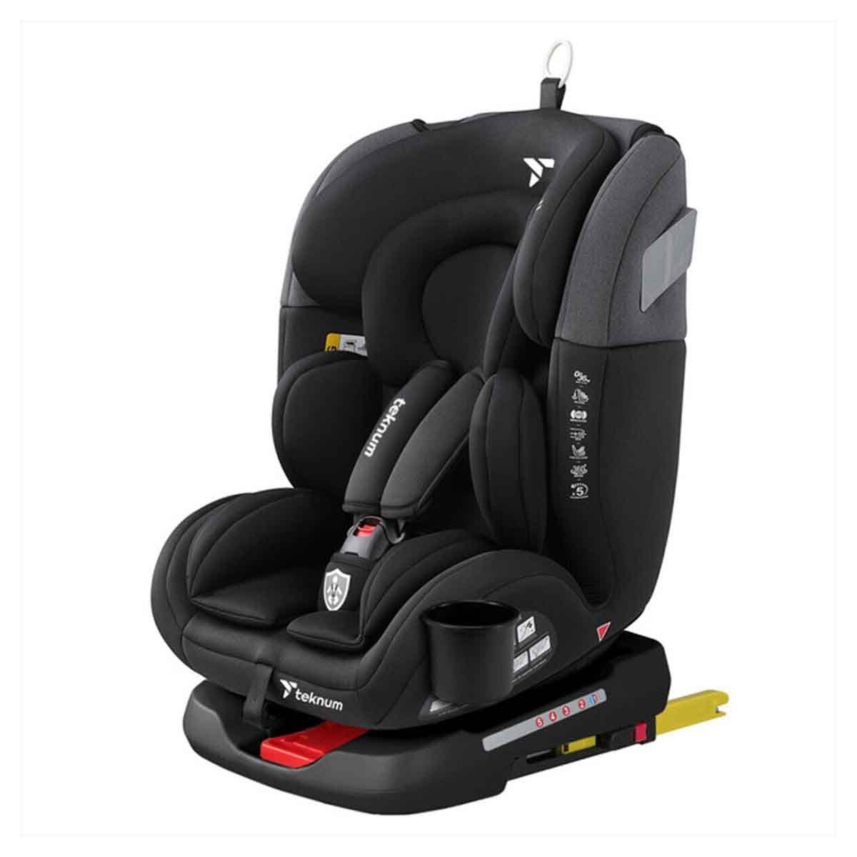 Teknum Black Evolve 360° Car Seat with Isofix Toddler, 0-2 Years