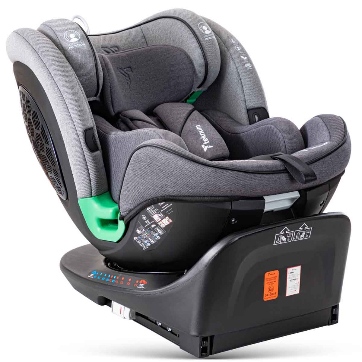 Teknum Grey Evolve Prime Car Seat with Isofix Toddler, 0-2 Years