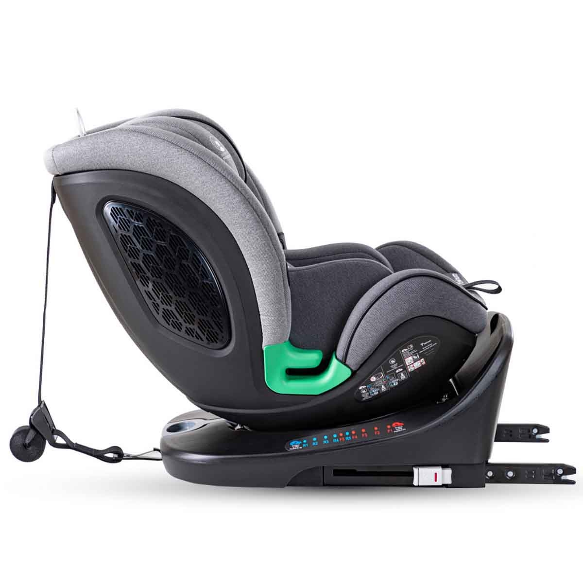 Teknum Grey Evolve Prime Car Seat with Isofix Toddler, 0-2 Years