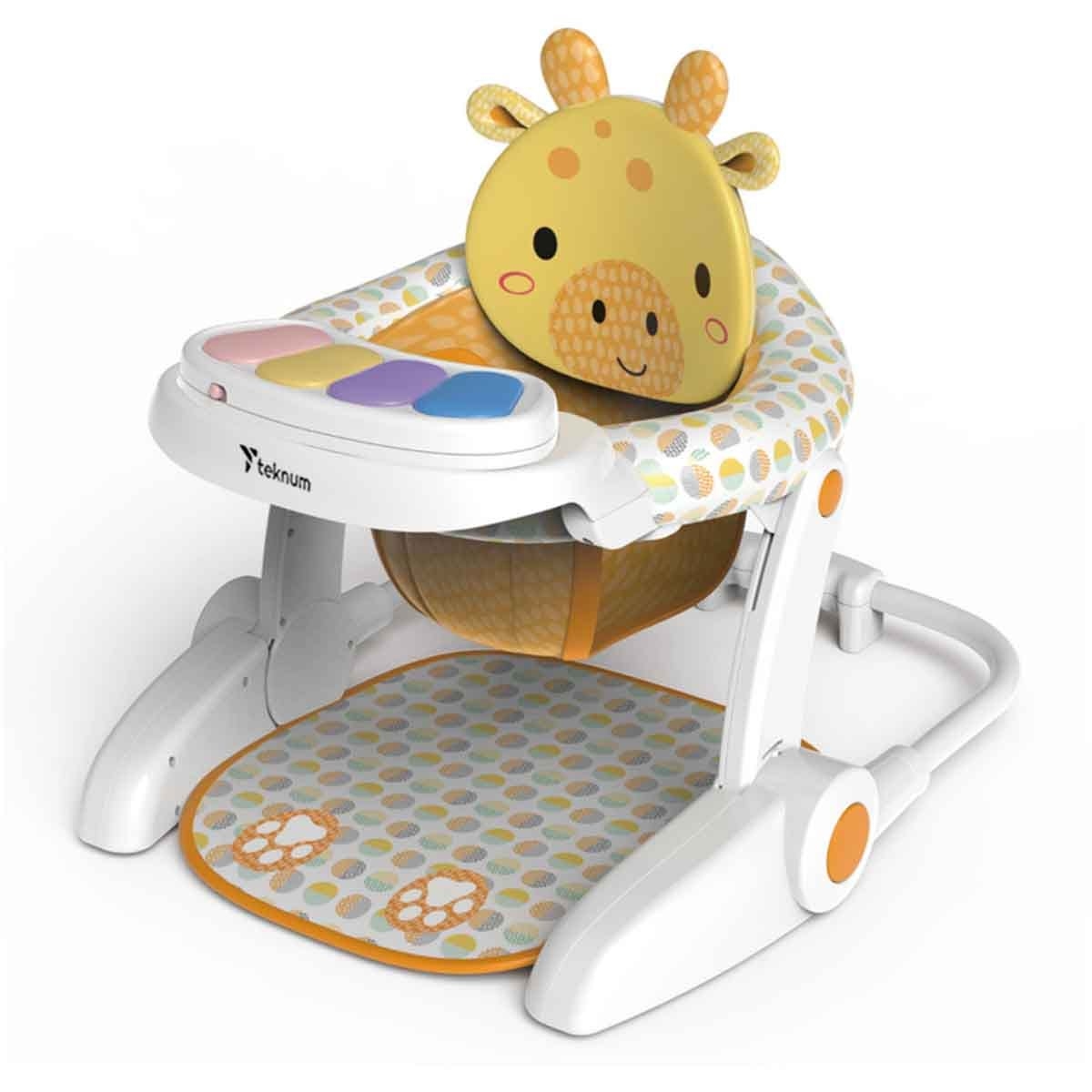 Teknum Giraffe Baby Portable Dining Feeding & Recliner Chair Toddler, 0-2 Years