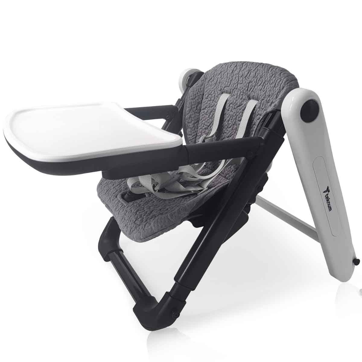 Teknum Grey 3-in-1 Kids Foldable Dining Booster Chair Toddler, 0-2 Years