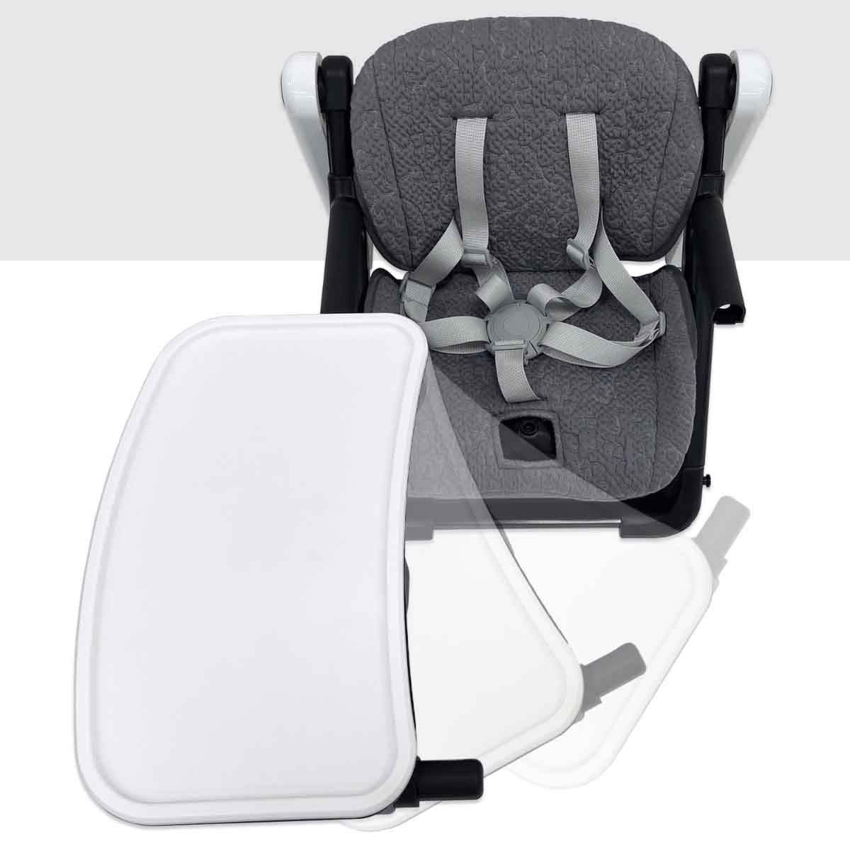 Teknum Grey 3-in-1 Kids Foldable Dining Booster Chair Toddler, 0-2 Years