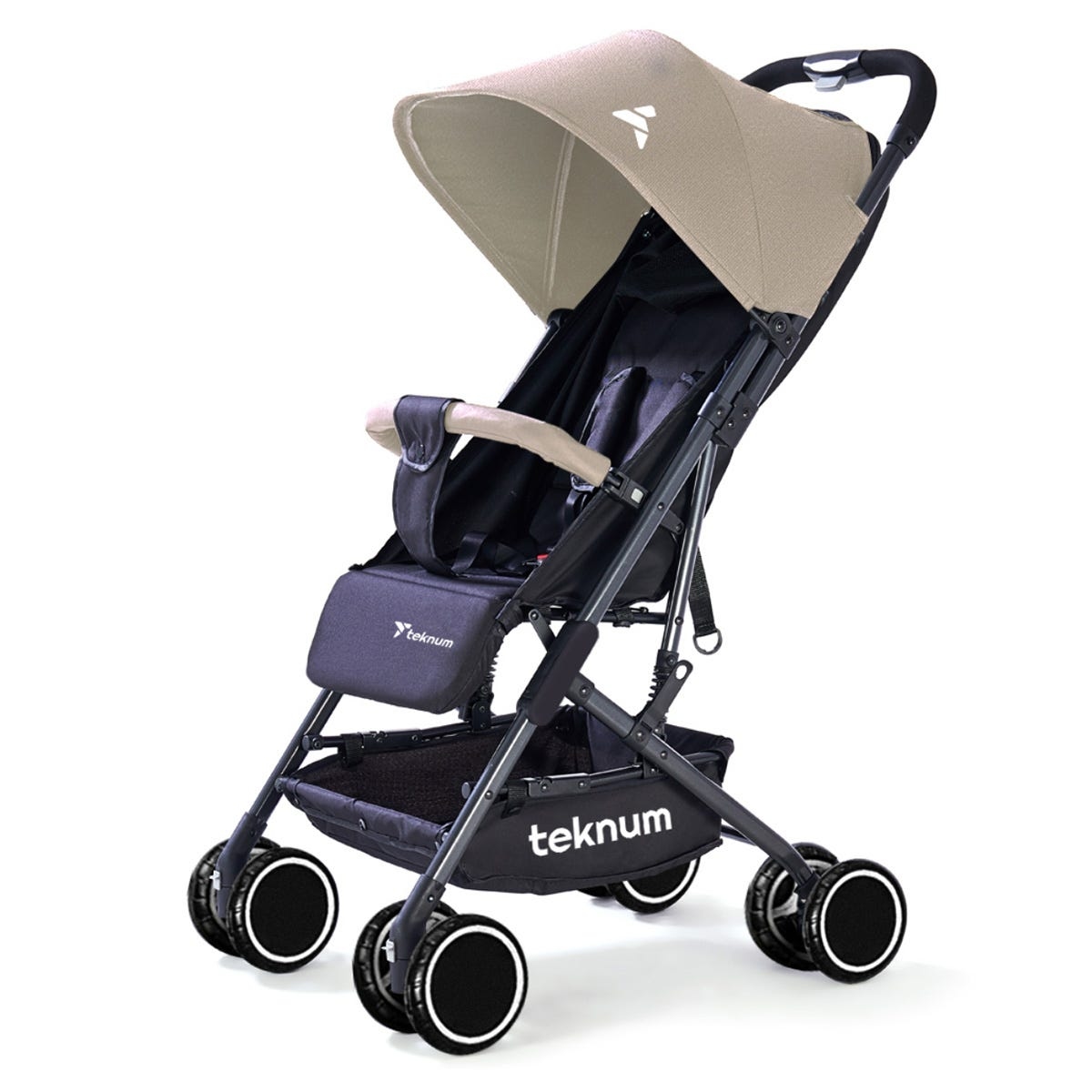 تيكنوم عربة يوغا خفيفة باللون العاجي للأطفال من عمر 0 إلى 2 سنة