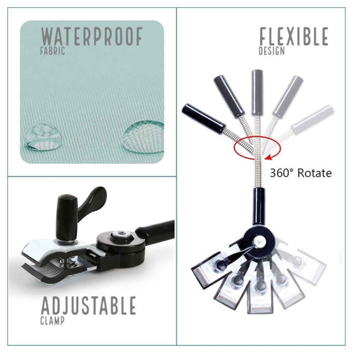 تيكنوم مظلة عربة أطفال مع مشبك تثبيت