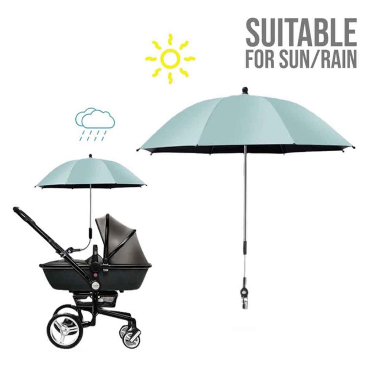 تيكنوم مظلة عربة أطفال مع مشبك تثبيت