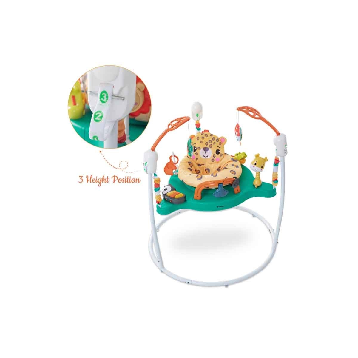 تيكنوم مشاية أطفال مع أنشطة وموسيقى وألعاب باللون الأبيض، 0-2 سنة