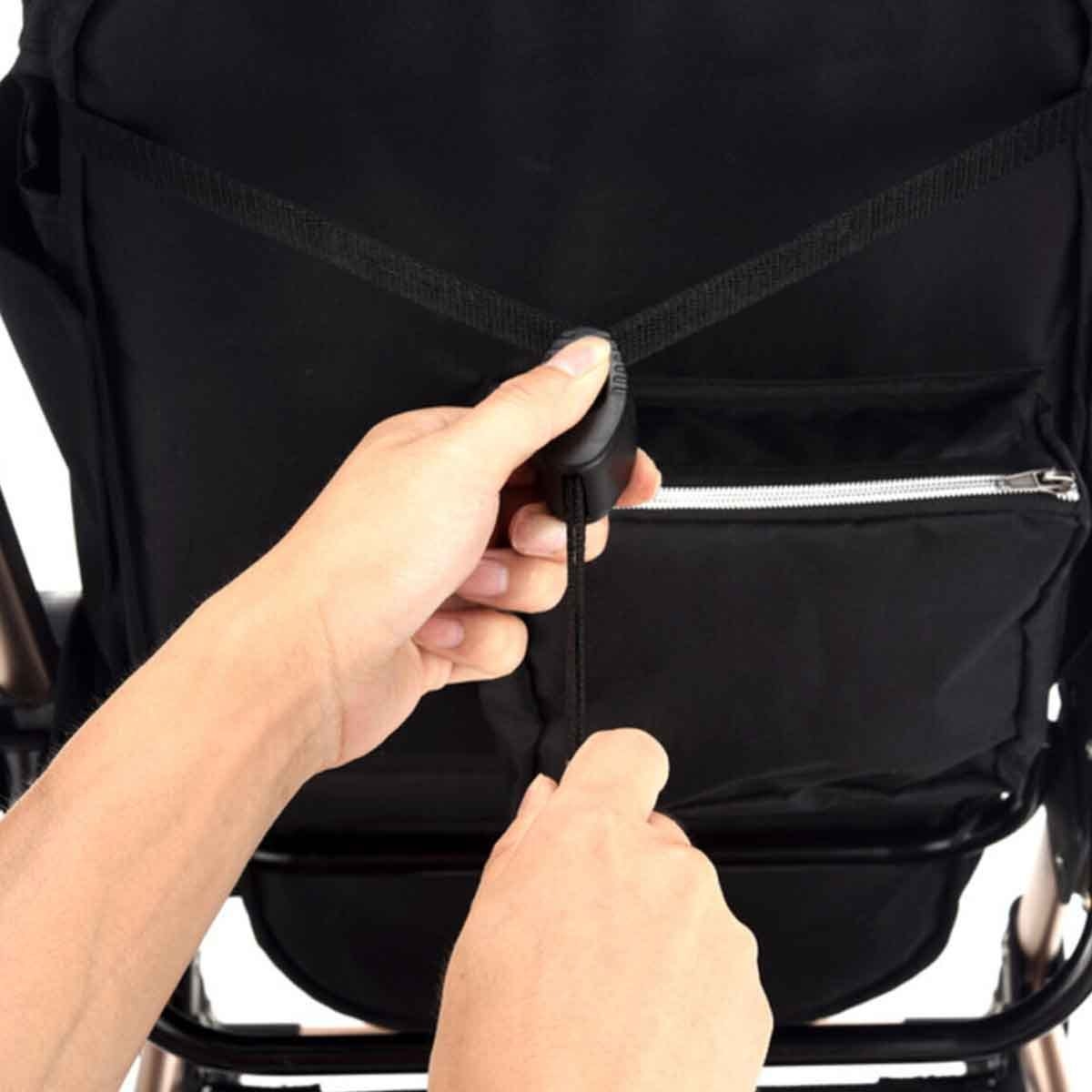 Teknum Wine 3-in-1 Pram Stroller with Sunveno Diaper Tote Bag Set Toddler, 0-2 Years