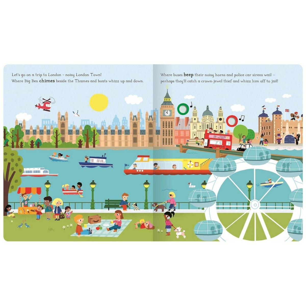 The London Noisy Book: كتاب أصوات مع صفحات تفاعلية تأليف كامبل بوكس - 13 سبتمبر 2019