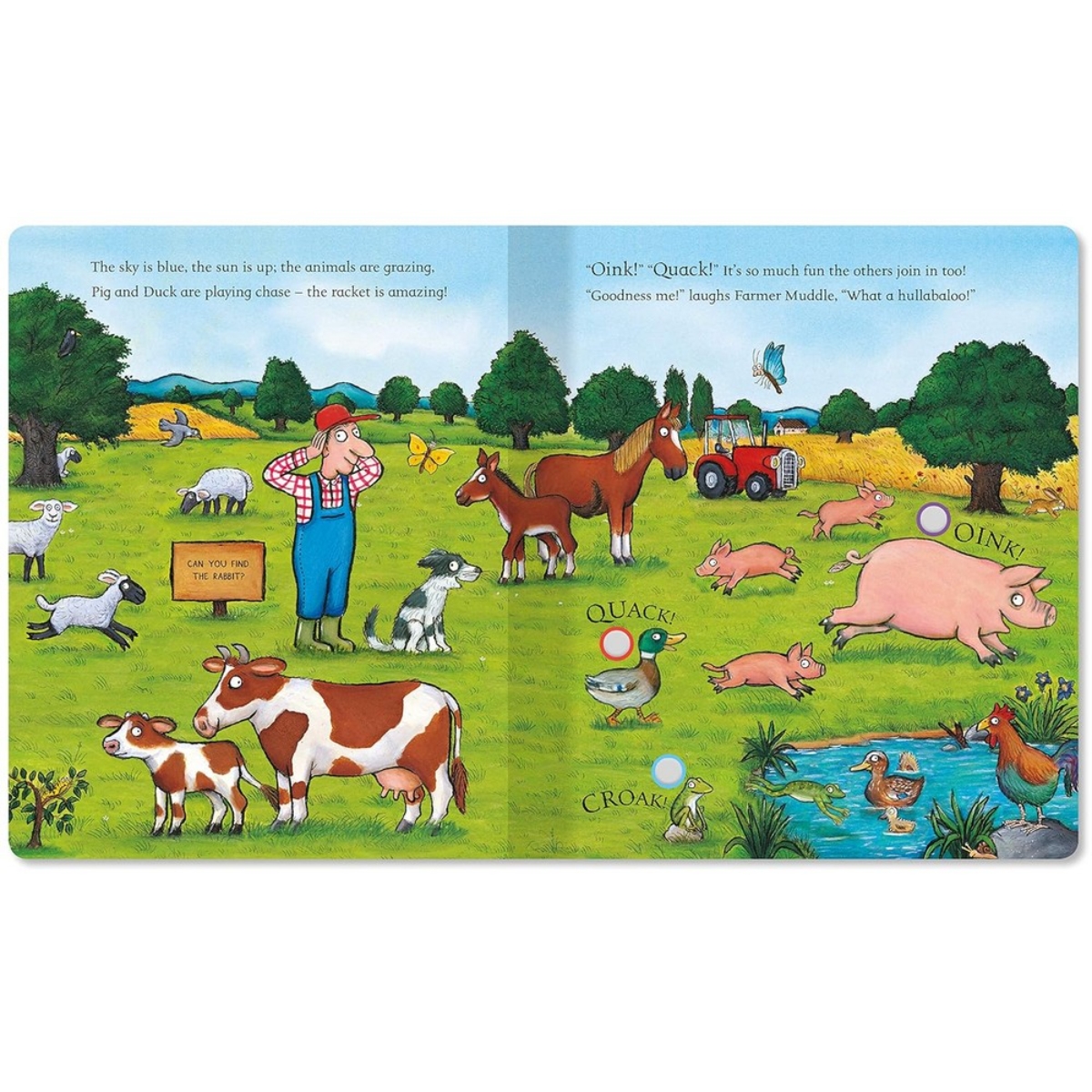 The Noisy Farm Book : A press-the-page sound book by Axel Scheffler - 13 Jun 2019
